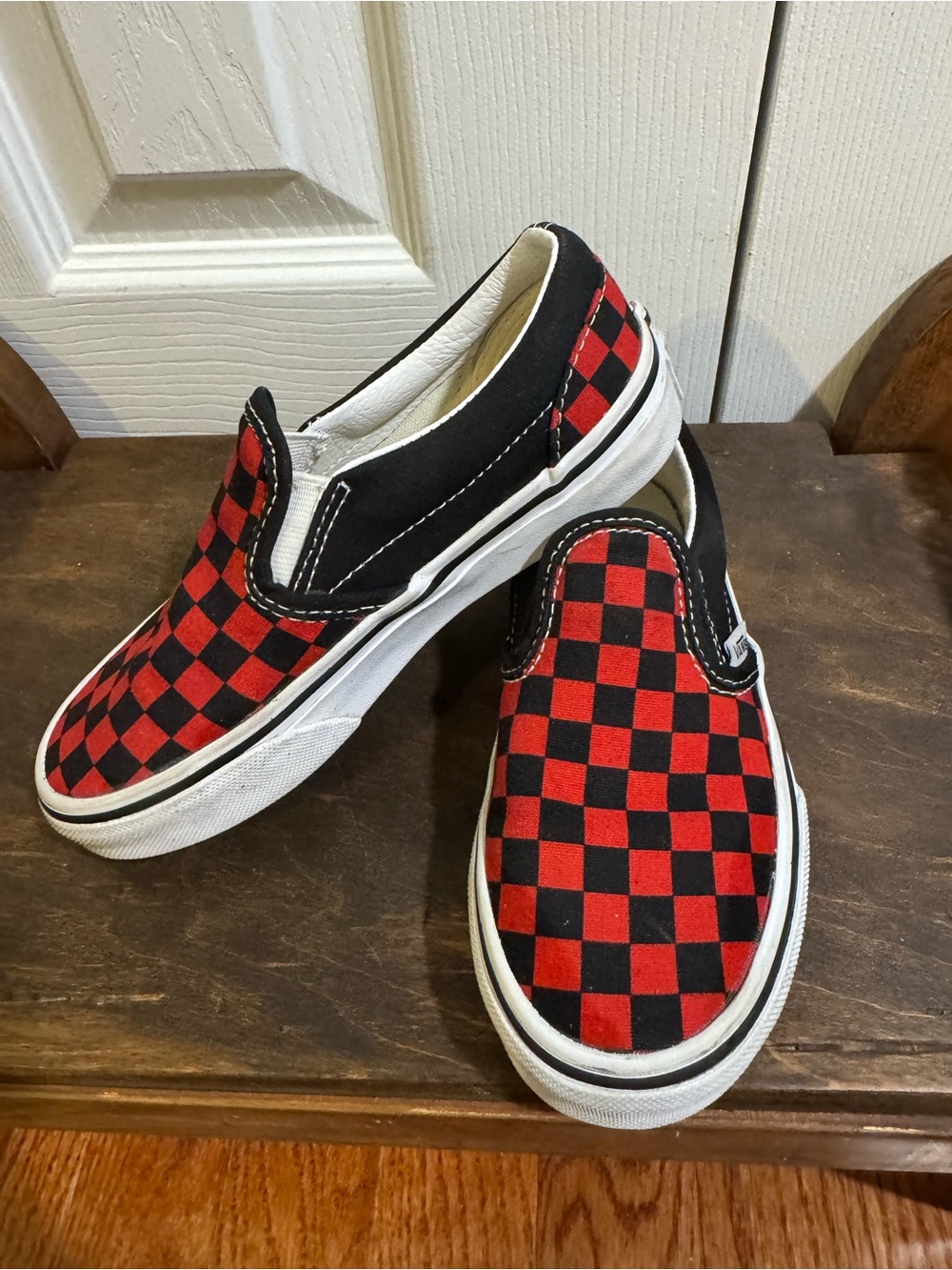Kids Classic Slip-On Checkerboard Vans